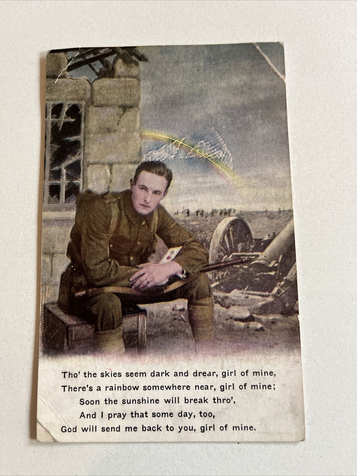 Vintage WWI Postcard 1918 Unposted