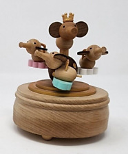 Wooderful Life Rotating Musical Box Whimsy Elephants Papyrus Baby  Works 5