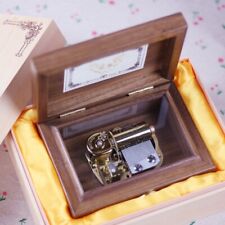  30 NOTE WALNUT WOODEN WIND UP MUSIC BOX : SPIRITED AWAY - ALWAYS WITH ME picture